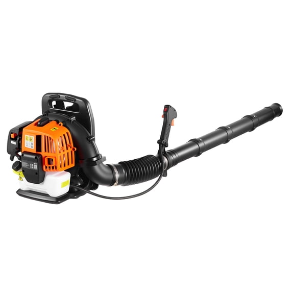 KFFKFF Gas-Powered Backpack Leaf Blower, 43CC 2-Stroke Engine with 1.38L Fuel Tank, 447 CFM Airflow, 150 MPH Wind Speed, Perfect for Lawn Maintenance, Leaf Clearing, Yard Cleanup, and Snow Removal