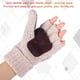 thumbnail image 4 of Guantes de lana con aislamiento térmico sin dedos para mensajes de texto para mujeres y hombres, guantes convertibles de punto cálidos de invierno con solapa, 4 of 6
