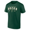 thumbnail image 2 of Men's Hunter Green Milwaukee Bucks Rebel Logo T-Shirt, 2 of 3