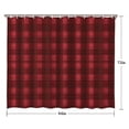 thumbnail image 5 of Red Black Checkerboard Checkered Pattern Shower Curtain 84"x72" ,Bathroom Decorative Shower Curtains Set with 12 Hooks,Modern Waterproof Washable Shower Curtain, 5 of 6