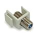 thumbnail image 3 of MyCableMart Insert/coupleur de Prise Keystone : Coaxial F-Type 2.4Ghz Haute Vitesse, Blanc, 3 of 4