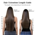thumbnail image 3 of HOTBANANA Human Hair Clip in Hair Extensions, Balayage Chocolate Brown Mixed Caramel Blonde 120g Clip in Hair Extensions Real Human Hair Straight Remy, 3 of 8