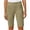 #05 Khaki 【Mix & Match: Stock Up on Your Favorite Colors】, variant on Women's Soft Stretch Twill Pull On Bermuda Shorts, Elastic Waist with Tummy Control Slimming Fit, 2 Functional Pockets for Convenience, Casual Summer Travel Work Office Hiking,