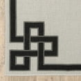 thumbnail image 3 of HomeRoots 507811 3 x 5 ft. Stain Resistant Rectangle Indoor & Outdoor Area Rug Beige & Black, 3 of 10
