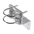 thumbnail image 2 of Soporte de montaje en poste, con pernos en U dobles, antivibración, soporte de poste de antena de hierro resistente con mordaza en V para exteriores., 2 of 9