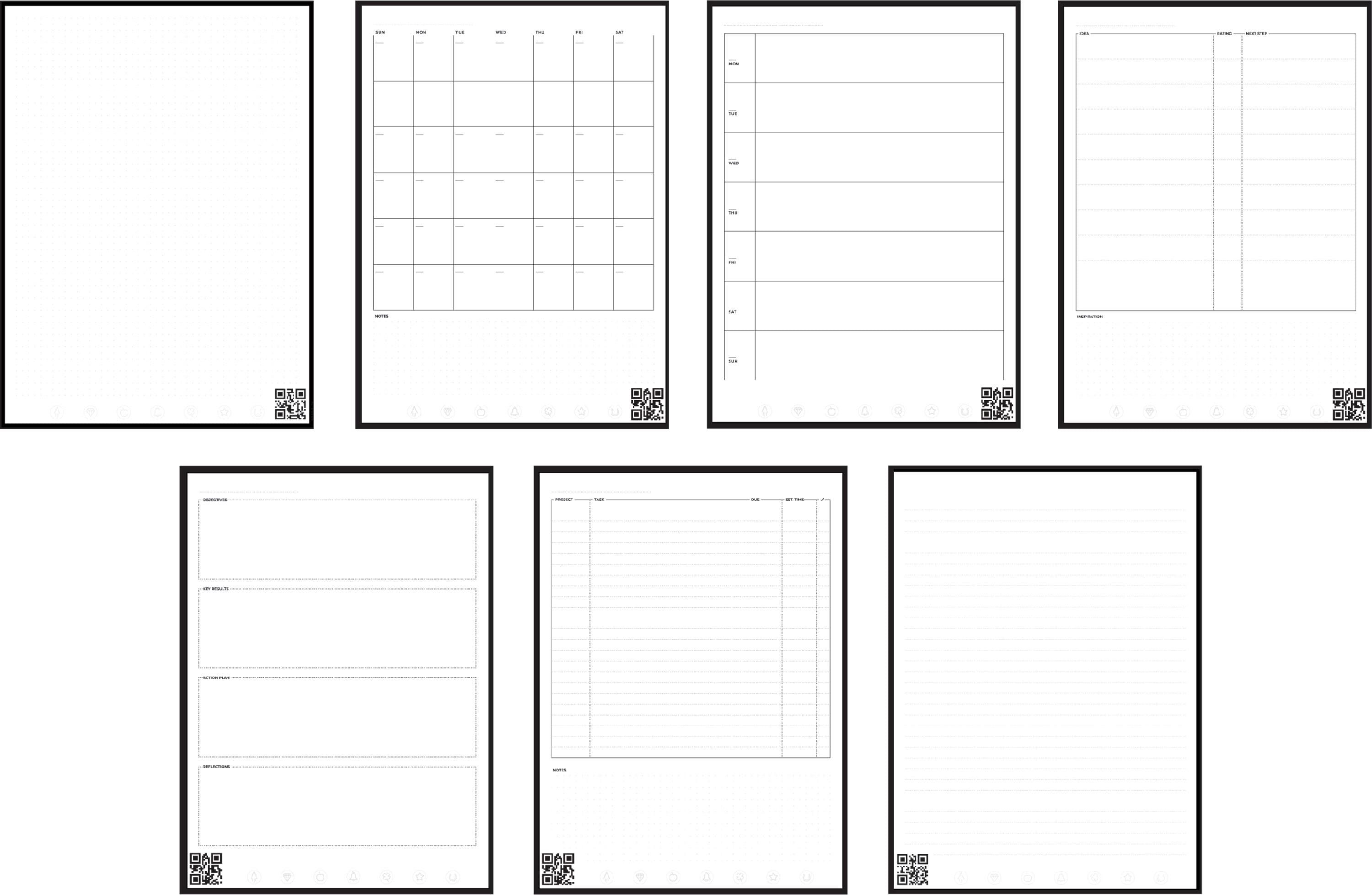 Rocketbook Fusion Digital Reusable Notebook - Black - Letter Size Eco-Friendly Notebook (8.5" x 11") - Planner, Task List, Calendar and More - Includes 1 Pen and Microfiber Cloth