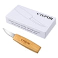 thumbnail image 7 of Wood Carving Knife for Whittling, Sloyd & Roughing - High Carbon Steel Blade, Ergonomic Ash Handle ET008, 7 of 7