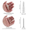 thumbnail image 2 of BESTYASH 50 Sets Screw Anchors Drywall Plastic Screws for Toolbox Essentials, 2 of 6