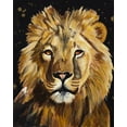 thumbnail image 2 of Goodrich, Chelsea 26x32 Black Ornate Wood Framed with Double Matting Museum Art Print Titled - Lion, 2 of 4