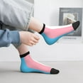 thumbnail image 6 of Breathable Athletic Socks Transgender Flag Cushioned Quarter Socks for Men Women, 6 of 7