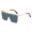 Gold frame full gray, variant on Fashion Square Sunglasses: Metal Frame, PC Lens, UV Protection for Travel and Everyday Wear