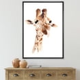 thumbnail image 2 of Designart 'Close Up Portrait of A Giraffe X' Farmhouse Framed Canvas Wall Art Print, 2 of 5