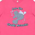 thumbnail image 4 of Inktastic Save the Chubby Mermaids with Cute Manatees Youth T-Shirt, 4 of 5