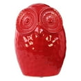 thumbnail image 2 of Urban Trends Collection: Ceramic Owl Figurine, Gloss Finish, Red, 2 of 2
