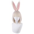 thumbnail image 1 of Peluca corta para cosplay con orejas de conejo rubio y flequillo recto, 30 cm, 1 of 1