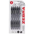 thumbnail image 2 of Zebra 2438 Z-Grip Smooth Retractable Ballpoint Pen - Black (Pack of 5) (Packaging May Vary), 2 of 10