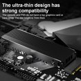 thumbnail image 4 of M.2 Heatsink M2 NVMe 2280 SSD Alumium Cooler Solid State Disk Radiator with Thermal Silicone Pad for Laptop Desktop PC Computer Silver Heatsink, 4 of 6