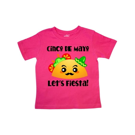 

Inktastic Cinco De Mayo Lets Fiesta Taco Gift Toddler Boy or Toddler Girl T-Shirt