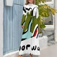 thumbnail image 3 of Norway Flag design Fjord illustration Long Dress summer women's suit woman dress, 3 of 4