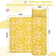 thumbnail image 5 of Yellow Dog Paw Footprint Toddler Nap Mats for Kids Preschool,Sleeping Mat Bag or Kids,Toddler Sleeping Bag,Toddler Nap Mat or Daycare, 5 of 6