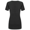 thumbnail image 2 of Made by Johnny Women's Casual Shirts Twist Knot Tunics Tops XL BLACK, 2 of 6