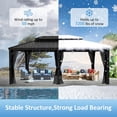 thumbnail image 6 of VEIKOUS 20'x12' Outdoor Hardtop Gazebo, Double Roof Metal Gazebo for Patio, Garden, Lawn, Party, 6 of 13