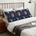 thumbnail image 4 of Rateoe Long Body Pillow Cover, 20x54 Inches Body Pillow Cases, Soft Brushed Microfiber Zipper Design, Hedgehog And Snail -Pillows Not Included, 4 of 7