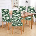 thumbnail image 2 of Yayeee 2 Pack Dining Chair Covers Stretch Parson Chairs Slipcovers Seat Protector, Light Green Camouflage Design, 2 of 6