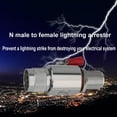 thumbnail image 5 of Lightning Surge Protector N male to Female Bulkhead 50 Ohm 0-3GHz with 90V Gas Tube Coaxial WiFi Lightning Arrester, 5 of 6