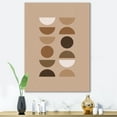 thumbnail image 2 of Designart ' Abstract Moon and Sun Geometric Print II ' Modern Canvas Wall Art Print, 2 of 4