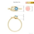 thumbnail image 5 of Angara Natural 0.4 Ct. Aquamarine Solitaire Ring in 14K Yellow Gold for Women (Ring Size: 12), 5 of 10