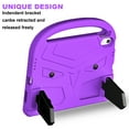 thumbnail image 4 of Dteck Kids Case for iPad 10th Generation 10.9 inch 2022, Lightweight EVA Handle Shockproof Rugged Case with Built-in Kickstand for New iPad 10th Gen 10.9", Purple, 4 of 8