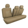 thumbnail image 6 of Leader Accessories 17pcs Universal Embossed Cloth Auto Suv Car Seat Cover Set,Beige, 6 of 7