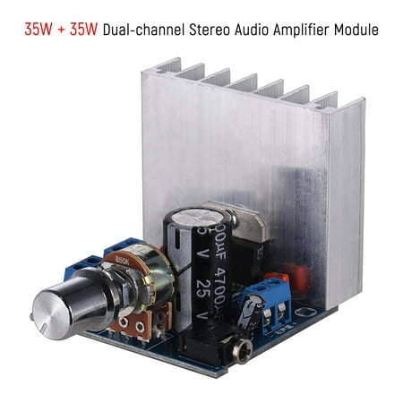 Audio Module - Stereo 2.0 Audio Amplifier Module 35W + 35W Dual-channel Mini Amp Board Amplify DIY Circuit Board with Heatsink