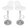 thumbnail image 1 of Set de 2 Sillas de Bar Mirel GN-BRS01 Giratorias con Respaldo Color Blanco, 1 of 9