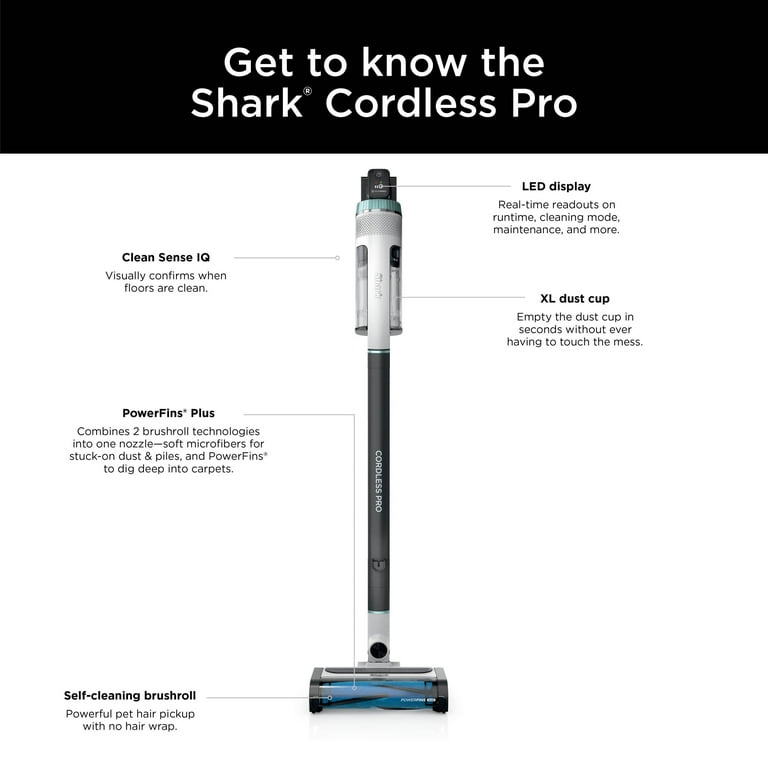 品質検査済 Stick Pro IZ540H Cordless Shark Vacuum and Fins Power with 掃除機・クリーナー
