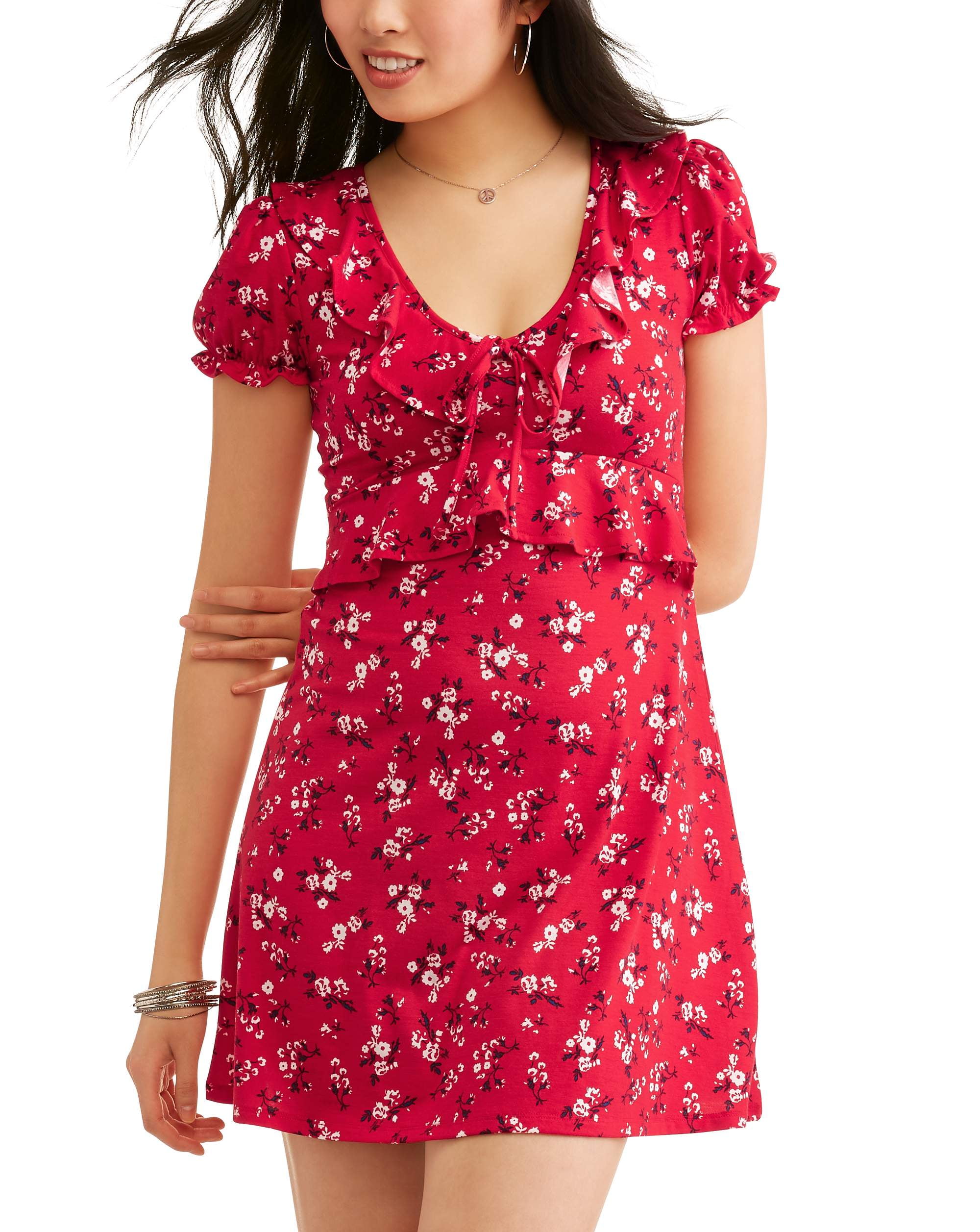 red skater dresses for juniors