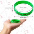thumbnail image 3 of Pulseras navideñas de silicona OuMuaMua, 50 unidades con etiquetas navideñas, 3 of 5