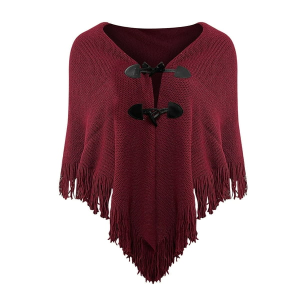 Striped Irregular Tassel Cloak High Collar Blouse T-Shirt Striped Irregular Tassel Cloak High Collar Blouse T-Shirt