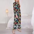 thumbnail image 3 of Wukai Retro Video Game Print Women's Pajama Set,PJ Set,Lounge Sets For Women Soft Long Sleeve Sleepwear Comfort and Style-XX-Large, 3 of 7
