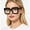 Black-1pc, variant on Oversized Thick Eyeglasses Blue Light Blocking Glasses with Fashion Frame Anti Eye Strain Reading Eyewear for Women Daily Office Casual Wear