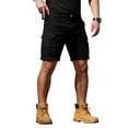 thumbnail image 3 of Trgacdwlo Mens Cargo Shorts Multi Pockets Elastic Waist Mens Shorts Athletic Hiking Running Summer Breathable Casual Shorts for Men Black XXXL, 3 of 7