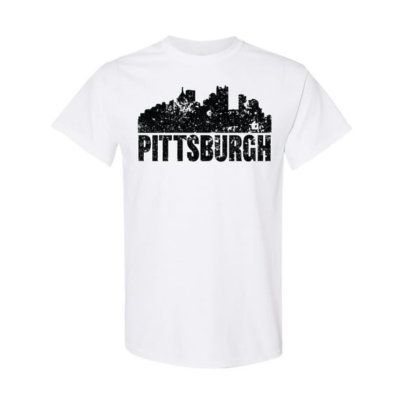 Inktastic Pittsburgh Skyline Grunge T-Shirt