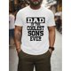 thumbnail image 1 of [Short-Sleeve Breathable T-Shirt] Men's Casual Short-Sleeve T-Shirt with Letter Print - Round Neck, Machine Washable - Perfect for Outdoor Activities, 1 of 5