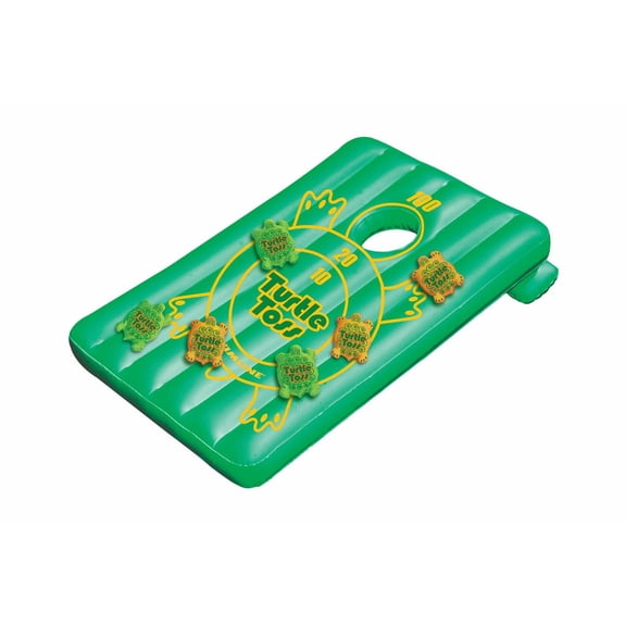 Swim Central Inflatable Turtle Toss Cornhole Swimming Pool Game - 36"