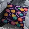 thumbnail image 2 of Homewish Spooky Halloween Bats Fabric by the Yard 3 Yard,Colorful Pumpkin Sewing Fabric,Orange Purple Black Room Decor Fabric by the Yard For Boys Kids, Luxury Bedroom Decor, 2 of 6
