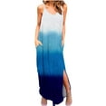 thumbnail image 2 of SMihono Robes d'Été Bohémiennes pour Femmes Grande Taille Mode Décontractée Col en V Imprimé Robes d'Été Sans Manches Robe Pull, 2 of 6