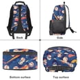 thumbnail image 6 of Pzuqiu Blue Baseball Custom School Backpack 17 Inch with Name Personalized Lightweight Bag for Kids Durable Waterproof Customized Bookbag with Front Pocket for Boys Girls, 6 of 7