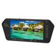 thumbnail image 1 of 7 Inch Rearview Mirror Display, HD Multimedia Dash Cam Rear Mirror Backup Camera with Remote Control, Car DVD VCD Display Universal  Mirror Display, Rearview Mirror MP5 Player, 1 of 7