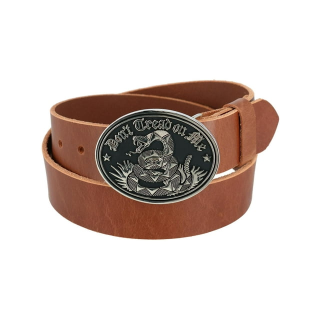 CTM® Bridle Belt with Don't Tread on Me Buckle (2 Buckle Set) (Men's)
